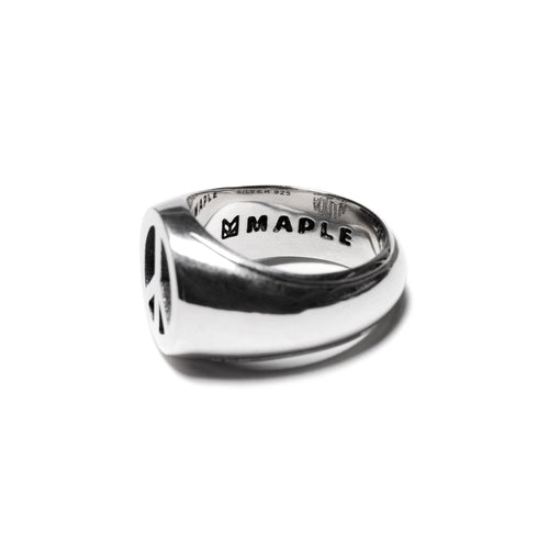 MAPLE Peace Ring Silver 925 back inside view