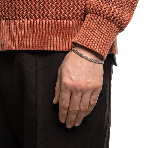 MAPLE 5mm Cuban Link Bracelet Silver 925 on wrist