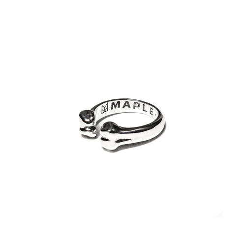 MAPLE Maple Bone Ring Silver 925 side view