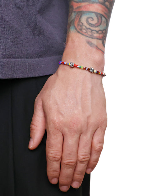 Babyfather Bracelet (Silver 925/Multicoloured Glass Beads)