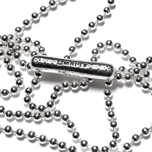 MAPLE Ball Chain + Maple Clasp Silver 925 clasp closeup