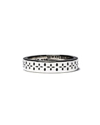 MAPLE Bandana Ring Silver 925 front view