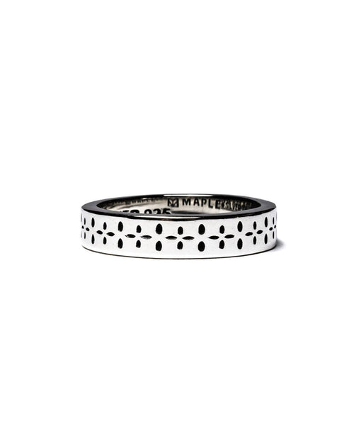 MAPLE Bandana Ring Silver 925 front view