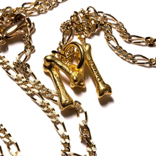 MAPLE Bone Chain 14K Gold pendant closeup