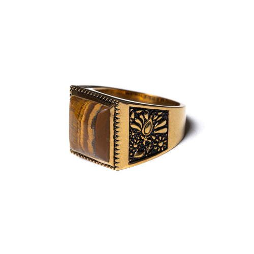 Buick Ring (14K Gold/Tiger Eye)