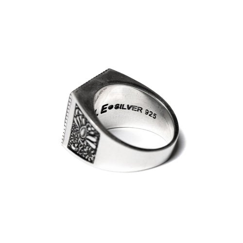 Buick Ring (Silver/Red Garnet)