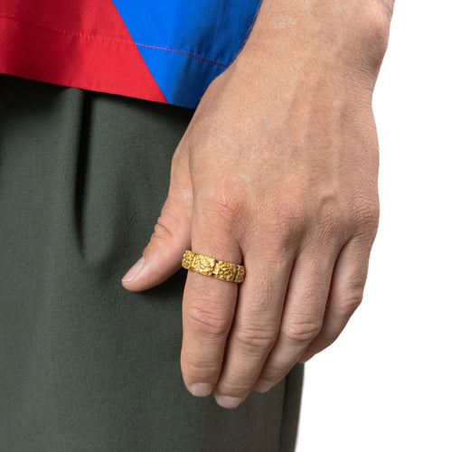 MAPLE Chalice Ring 14K Gold on finger view