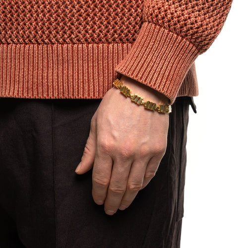 MAPLE Charm Bracelet 14K Gold on wrist