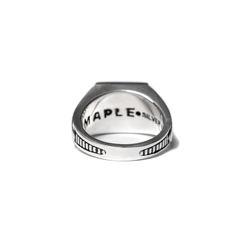 Collegiate Ring (Silver/Red Garnet)