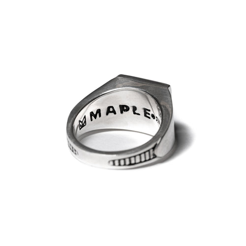 Collegiate Ring (Silver/Red Garnet)