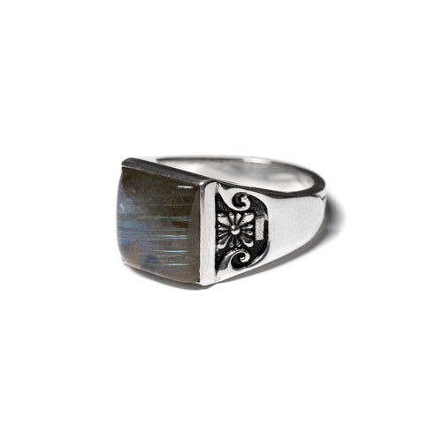 Collegiate Ring (Silver/Labradorite)