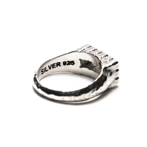 MAPLE Cookie Signet Ring Silver 925 back inside view