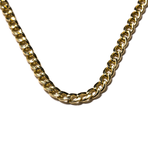 MAPLE Curb Chain 14K Gold closeup