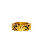 Davie Ring 14K/Black Resin