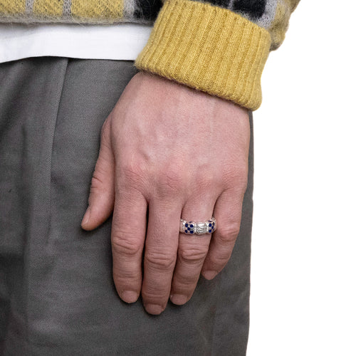 Davie Ring Silver 925/Navy Resin