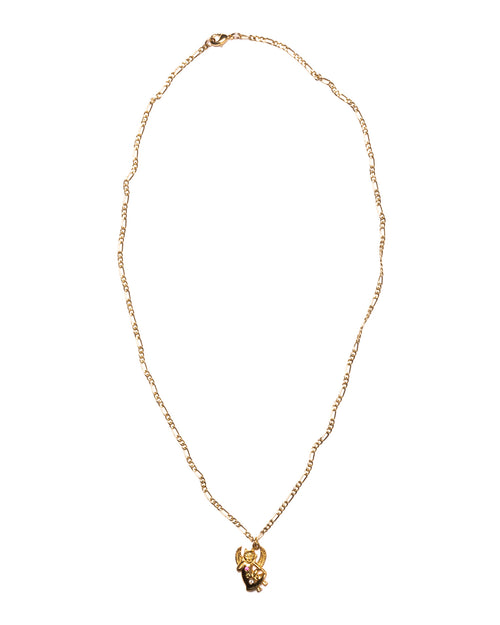 MAPLE Diablo Chain 14K Gold/Topaz Stone front view