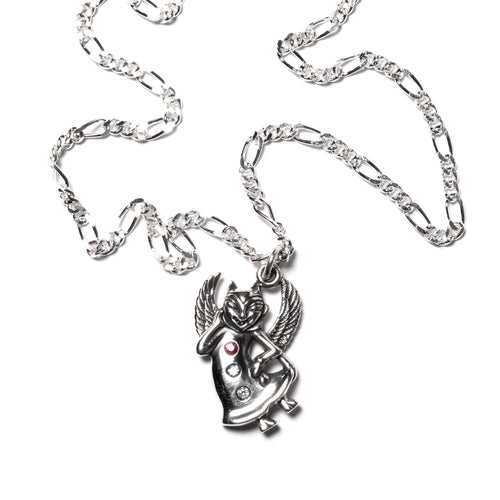 MAPLE Diablo Chain Silver 925/Topaz Stone pendant closeup