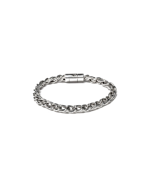 MAPLE Double Link Bracelet Silver 925 front view