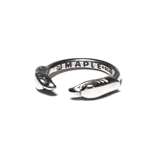MAPLE Eagle Head Ring Silver 925 side view