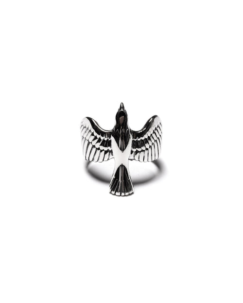 MAPLE Eagle Ring Silver 925 front view