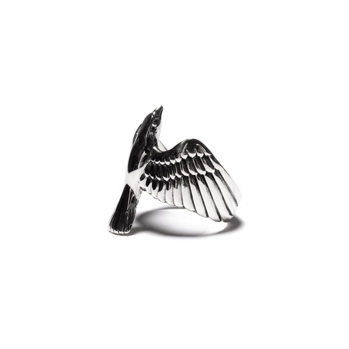 MAPLE Eagle Ring Silver 925 side view