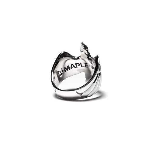 MAPLE Eagle Ring Silver 925 back inside view