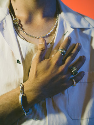 Buick Ring (Silver/Red Garnet)