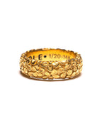 MAPLE Floral Band Ring 14K Gold front view