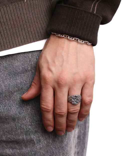 Floral Oval Signet (Silver 925)