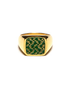 Floral Signet (14K Gold/Enamel)