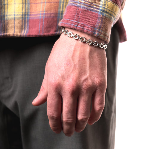 MAPLE Flower Bracelet Silver 925 on wrist