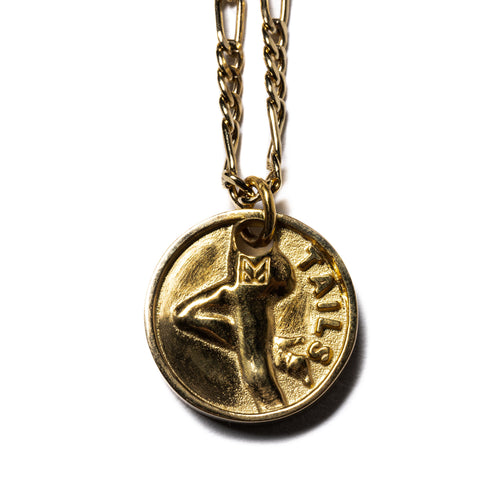 MAPLE Freaky Tails Pendant 14K Gold pendant closeup back