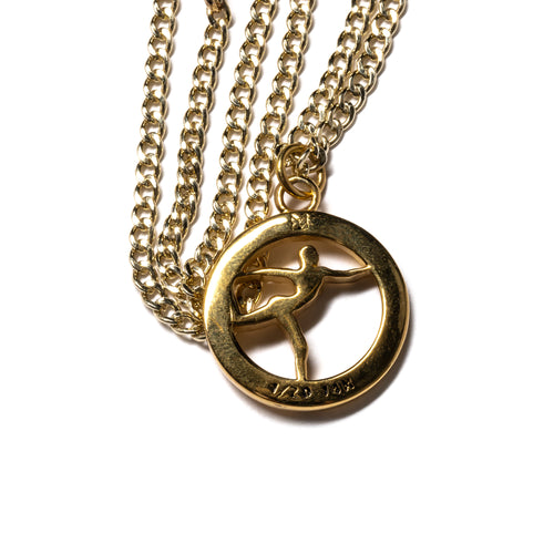 MAPLE Grace Jones Island Life cover pendant necklace 14K Gold back