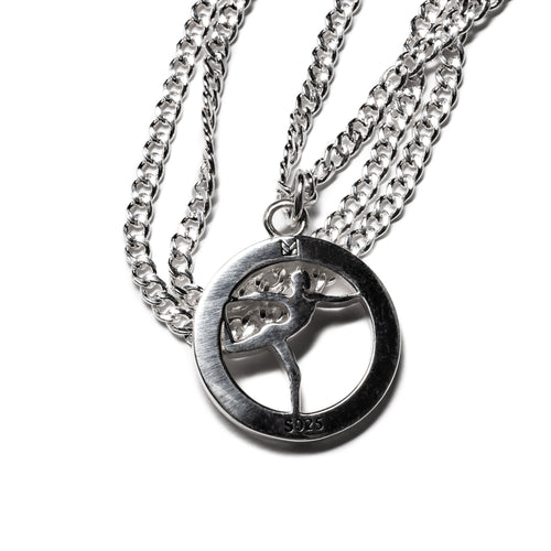 MAPLE Grace Jones Island Life cover pendant necklace Silver 925 back