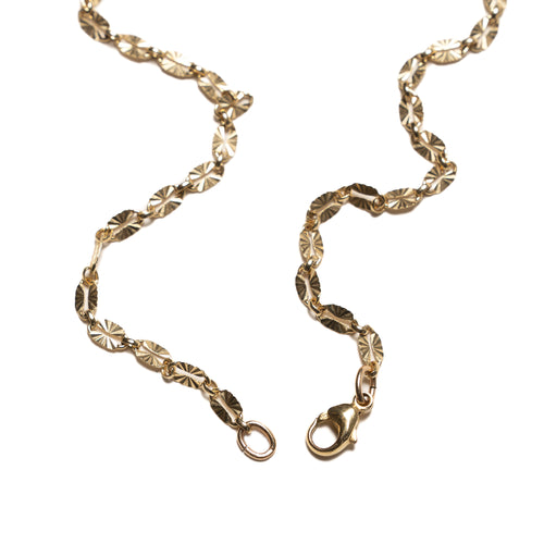 MAPLE Julian Chain Necklace 14K Gold lobster claw clasp closeup