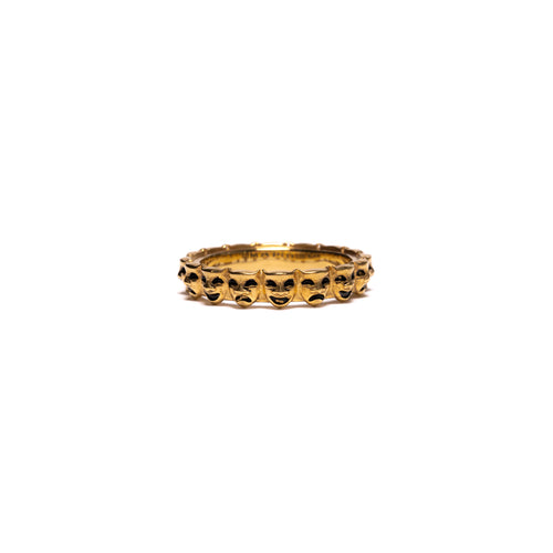 MAPLE Laugh Now Cry Later Ring 14K Gold front view