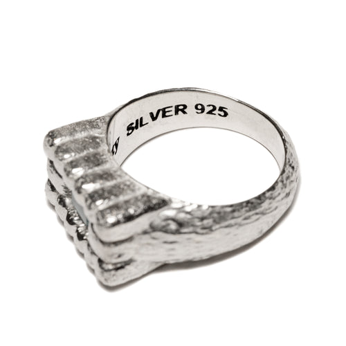Lil Pool Signet (Silver/Aquamarine)