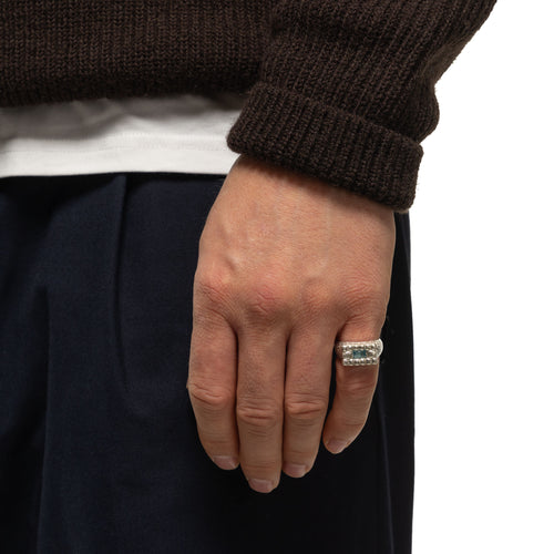 Lil Pool Signet (Silver/Aquamarine)