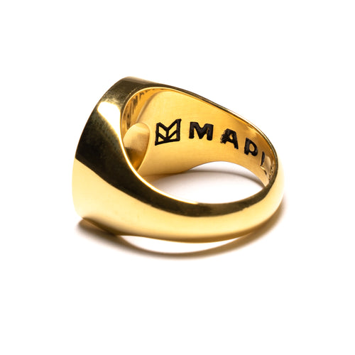 MAPLE Lucky Ring 14K Gold/Mother of Pearl back inside view