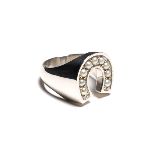 MAPLE Lucky Ring Silver 925/Mother of Pearl side view