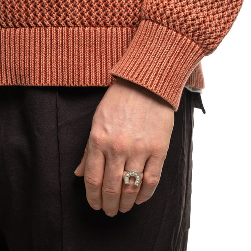 MAPLE Lucky Ring Silver 925/Mother of Pearl on finger view