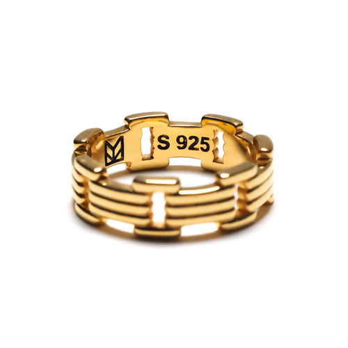 MAPLE Lui Link Ring 14K Gold back inside view