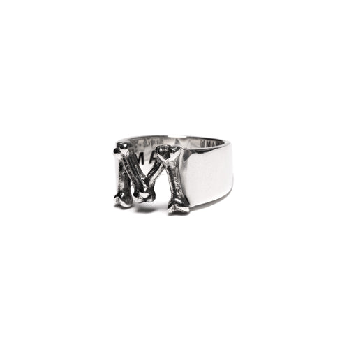 MAPLE M Bone Ring Silver 925 side view