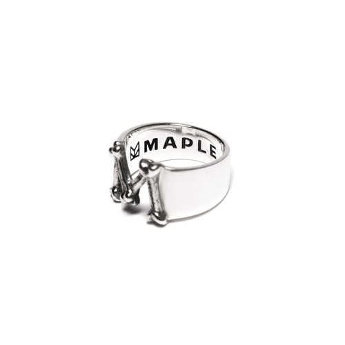 MAPLE M Bone Ring Silver 925 back inside view