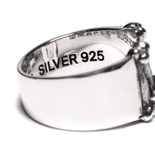 MAPLE M Bone Ring Silver 925 back inside view