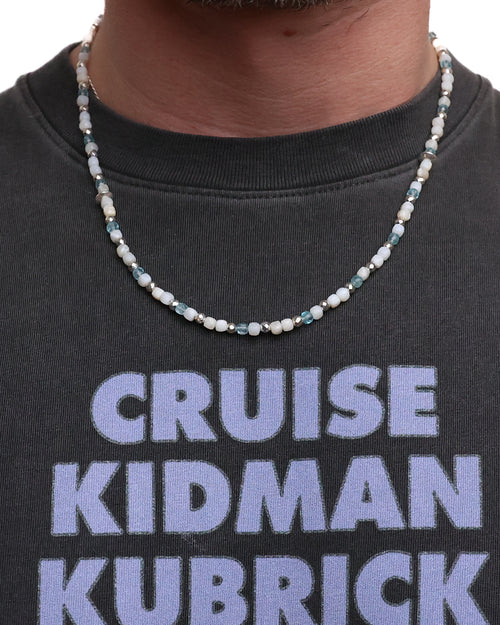 MAPLE Madina Beaded Necklace (Silver 925/Off White)