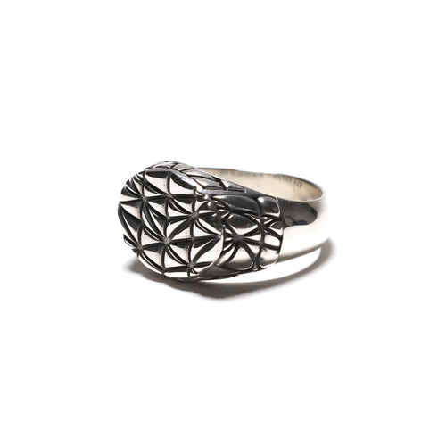 MAPLE Mccourt Signet Ring Silver 925 Shed Building inspired side view