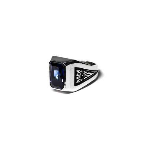 MAPLE Midnight Ring Silver 925/Blue Sapphire side view