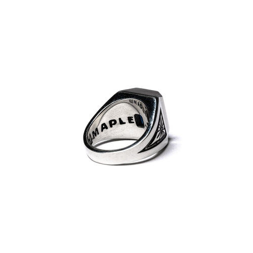 MAPLE Midnight Ring Silver 925/Blue Sapphire back inside view