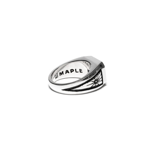 MAPLE Midnight Ring Slim Silver 925/Blue Sapphire back inside view